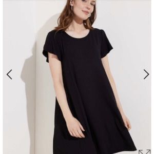 Loft Black Swing Dress